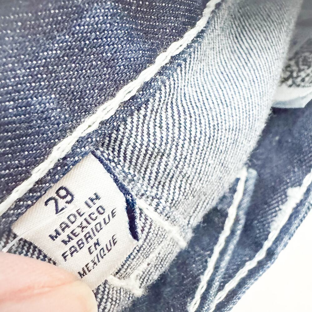 True Religion Skinny Dark Wash Denim Jeans with Flaps Size 29 - Picture 6 of 8